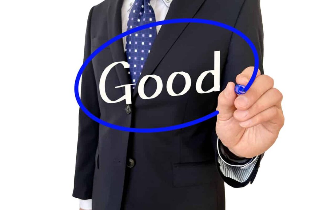 スーツを着た男性とGood